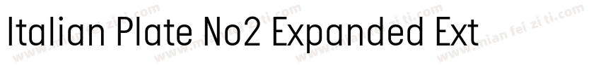 Italian Plate No2 Expanded Extrabol字体转换